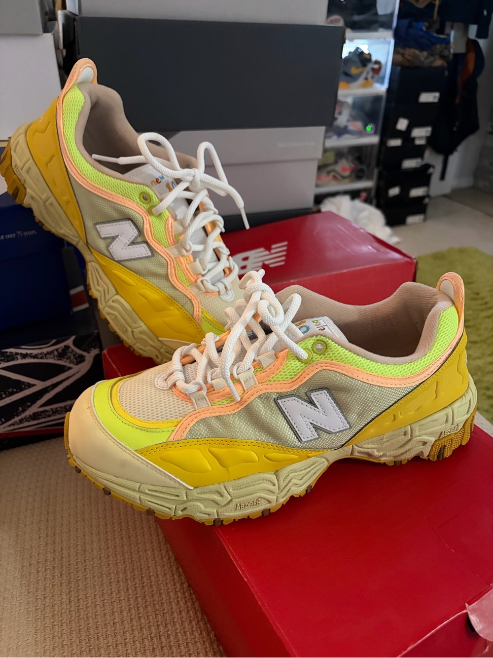 Ginger Lemonade Paperboy Paris New Balance collab 801 size 10.5